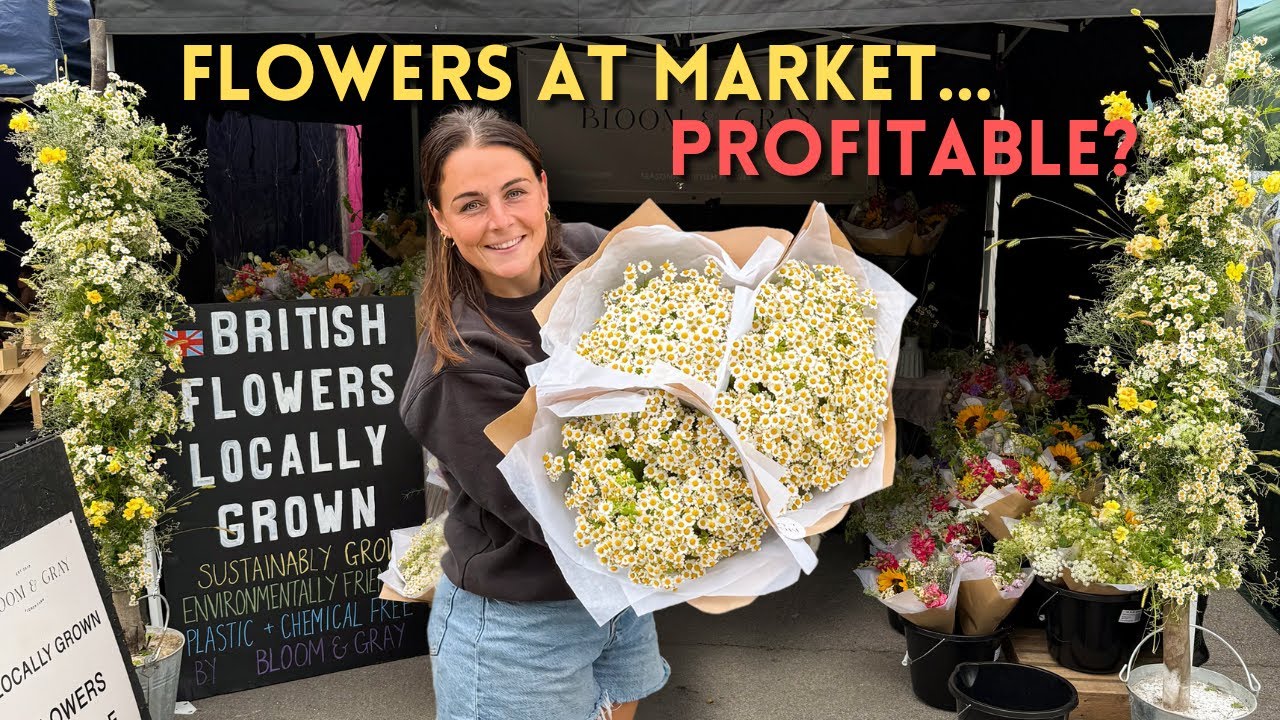 Farmer’s Market Struggles: Rain, Flowers, and a Scramble for Profit