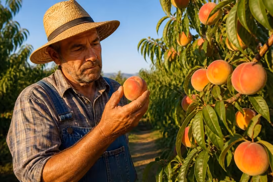 discover expert tips in a farmer's guide to picking the perfect peaches for pie, ensuring your homemade pie is bursting with fresh, juicy flavor every time.