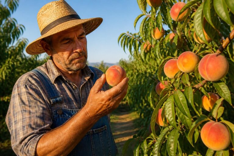 discover expert tips in a farmer's guide to picking the perfect peaches for pie, ensuring your homemade pie is bursting with fresh, juicy flavor every time.