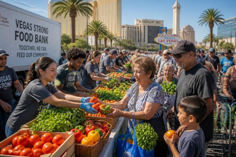 las vegas food bank launches a fresh produce drive to provide nutritious fruits and vegetables, supporting and nourishing the local community.