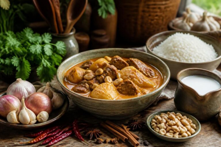 discover the rich and authentic flavors of massaman curry with our easy-to-follow homemade thai recipe. perfect for bringing a taste of thailand to your kitchen.