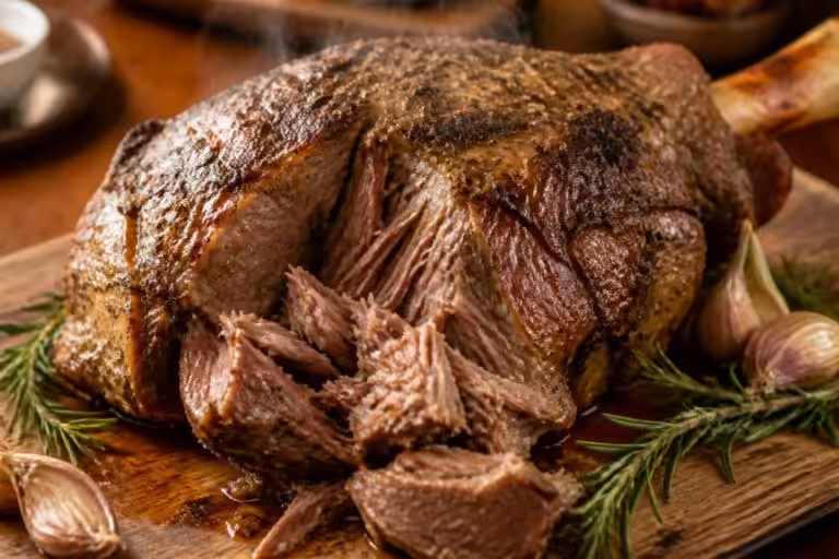 discover how to make a tender, fall-apart slow cooked lamb roast leg with this simple and delicious recipe. perfect for an effortless, flavorful meal.