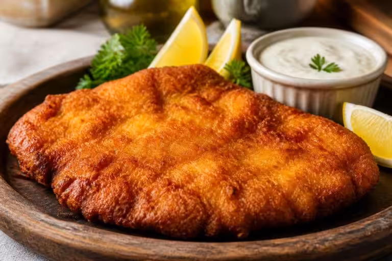 learn the secrets to making perfect chicken schnitzel that's golden, crispy, and delicious every time with our step-by-step guide.