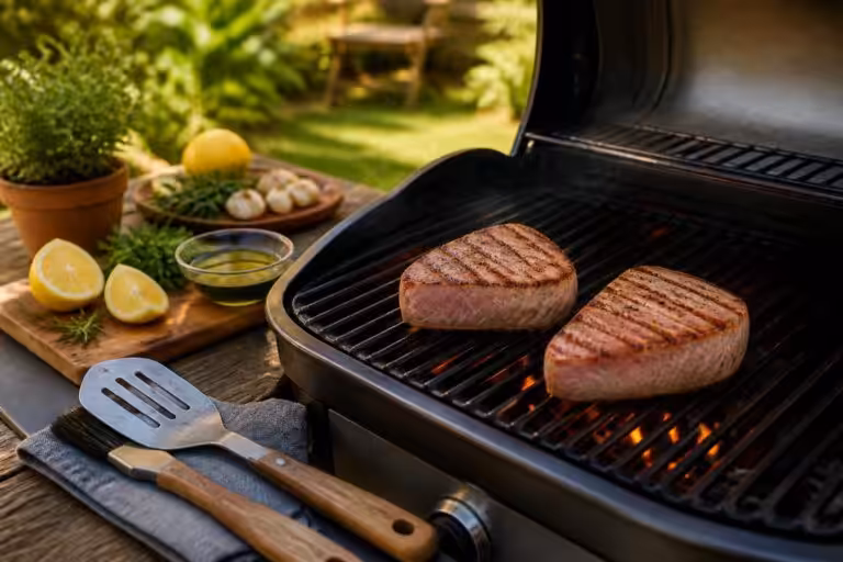 discover the perfect grilling times for tuna steaks with our comprehensive guide, ensuring juicy and flavorful results every time.