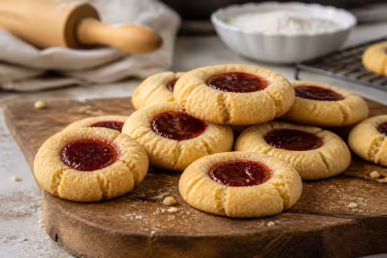 discover the delightful jam drops recipe: buttery thumbprint cookies perfect for baking today. easy, delicious, and sure to satisfy your sweet tooth!