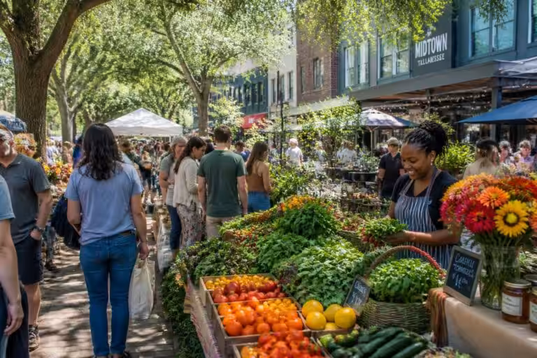 discover fresh, local produce and vibrant flavors at midtown tallahassee's new farmers market. experience community spirit and seasonal delights in the heart of the city.