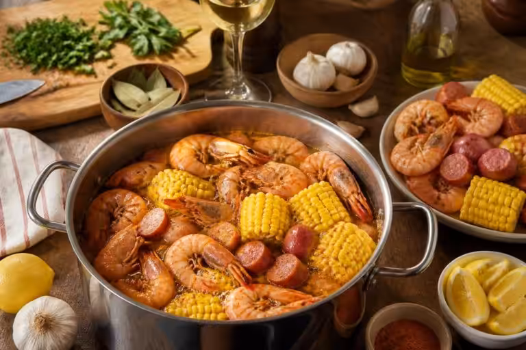 learn how to make a delicious shrimp boil with this complete step-by-step recipe. perfect for seafood lovers looking for a flavorful and easy meal.