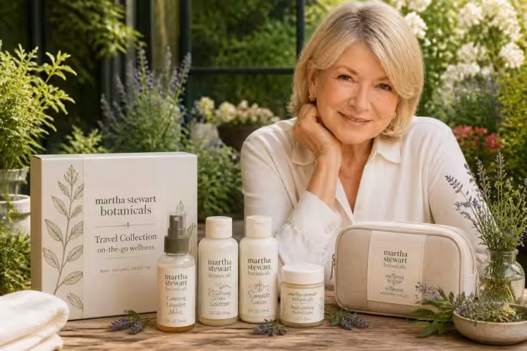 discover martha stewart-endorsed botanical brand's first travel collection designed for on-the-go wellness, blending natural ingredients with convenience for your busy lifestyle.